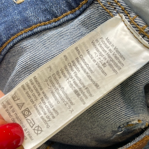 Madewell 10" High-Rise Skinny Jeans in Mackey Wash Size 27 Button-Front Edition - Picture 11 of 13